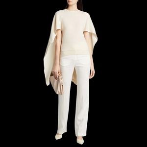 NWT Lafayette 148 New York Cashmere Cape Back Sweater size S